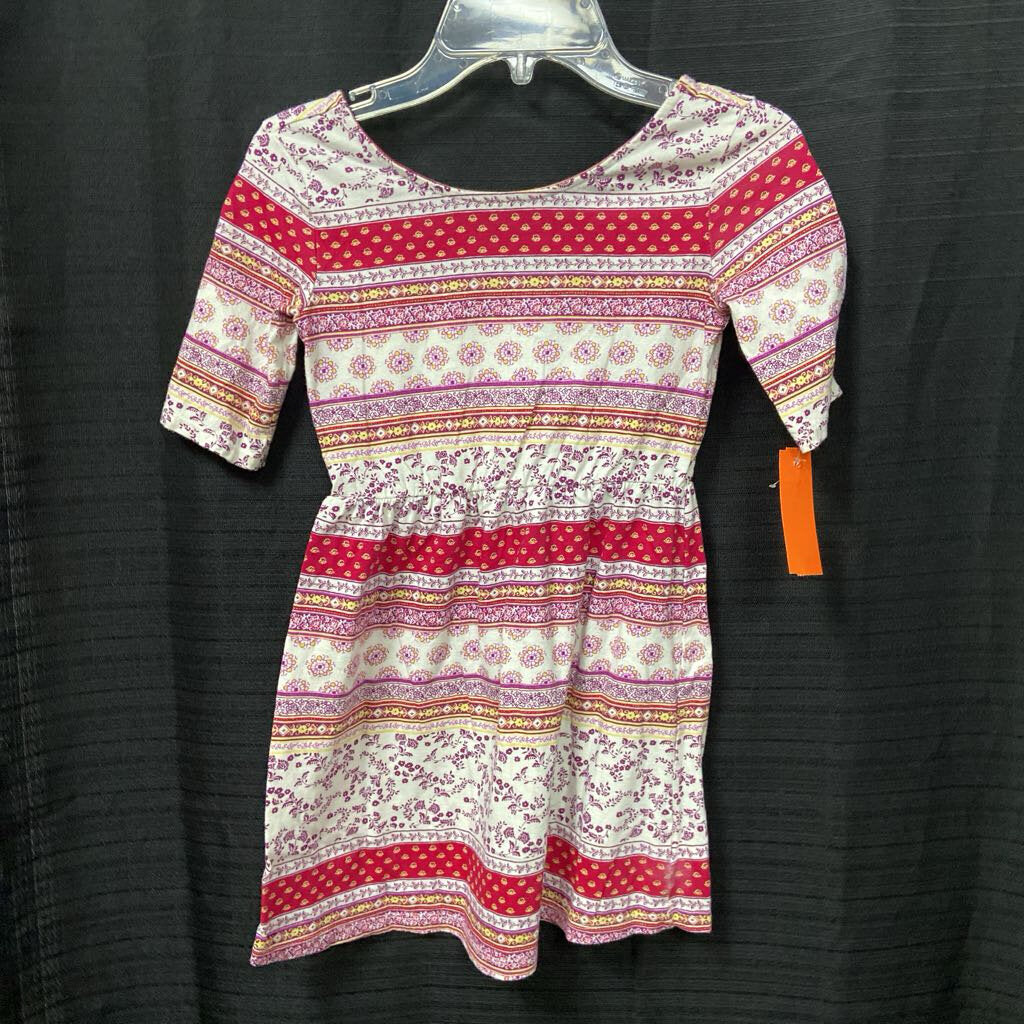Patterned Striped Dress