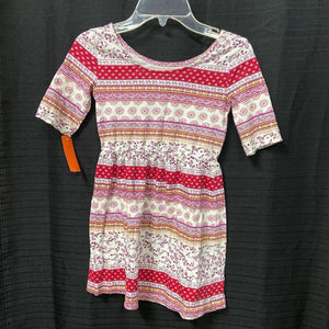 Patterned Striped Dress