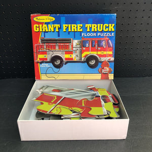 24pc Giant Fire Truck Floor Puzzle