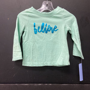 "believe" T-Shirt Top