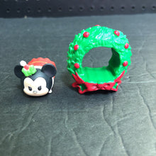 Load image into Gallery viewer, Disney Tsum Tsum Christmas Minnie Mouse Figure w/Wreath
