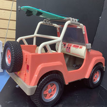 Load image into Gallery viewer, Off roader 4X4 jeep for 18" doll w/ Surfboard battery operated (click link below to view video of this item)
