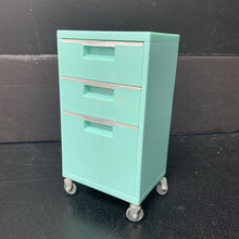 Load image into Gallery viewer, School Rolling File Cabinet for 18&quot; Doll
