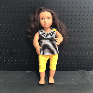 Doll in Striped Outfit