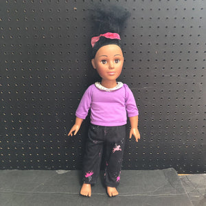 African American Doll in Unicorn Outfit