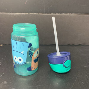 Flip Top Monster Straw Sippy Cup