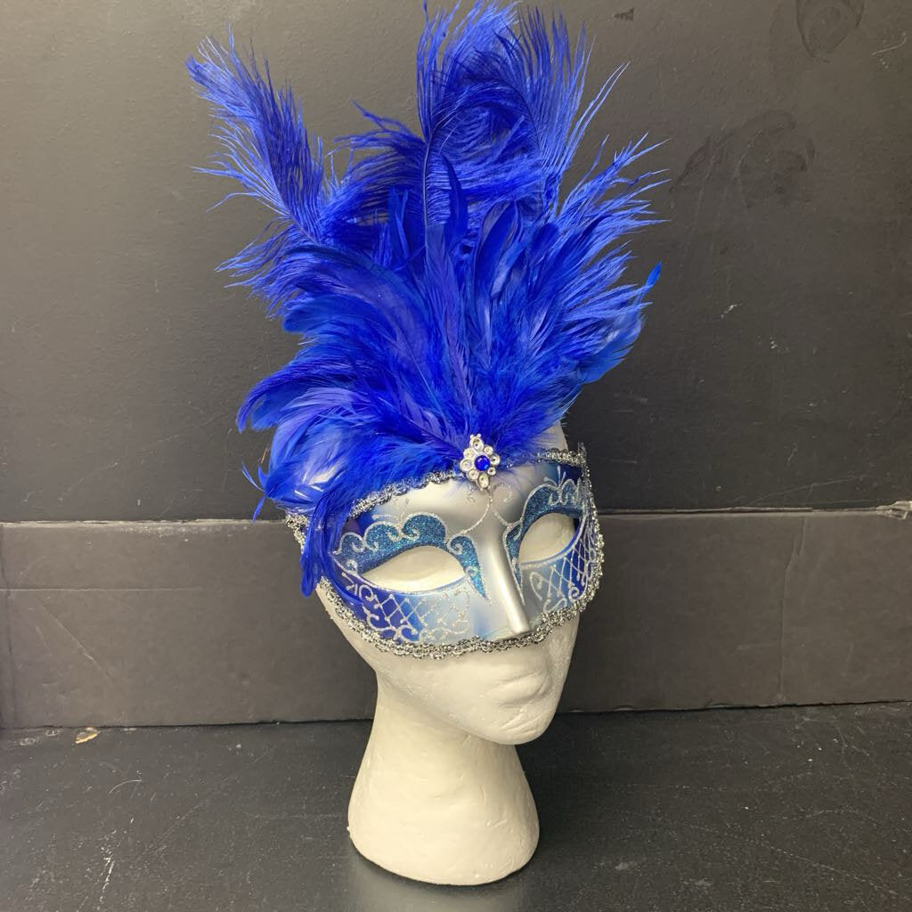 Sparkly Feather Masquerade Mask