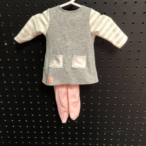 2pc Striped Outfit for 18" Doll