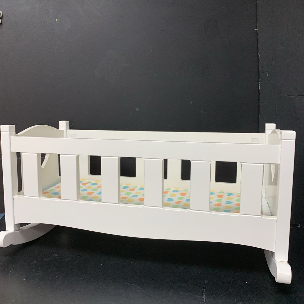 Doll Bed Play Cradle w/ Mattress