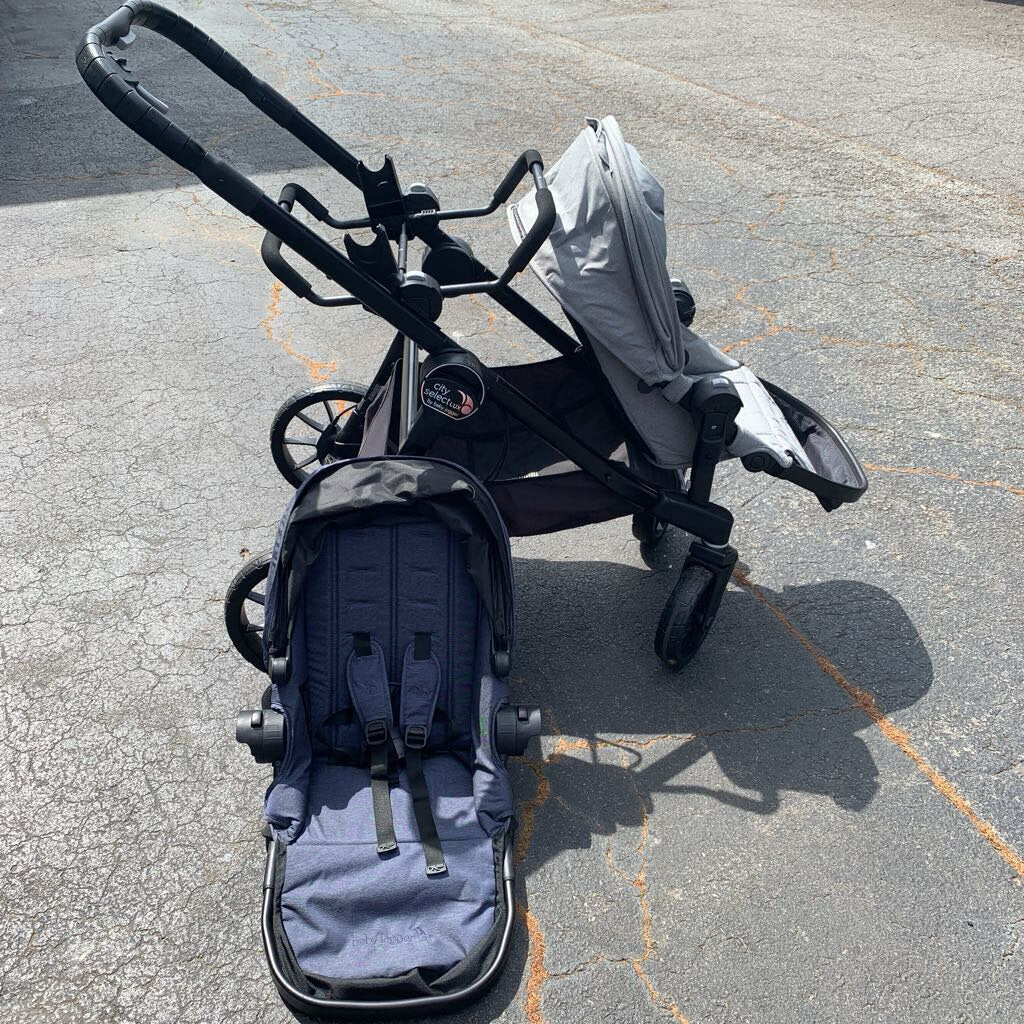 city select lux double stroller second seat City Select Lux Single to Double Stroller w/ Second Seat Kit – Encore Kids Consignment