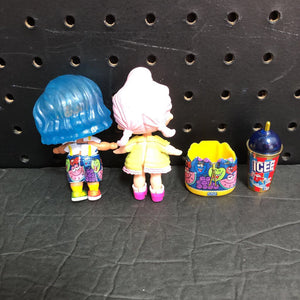 2pk Dolls w/Accessories