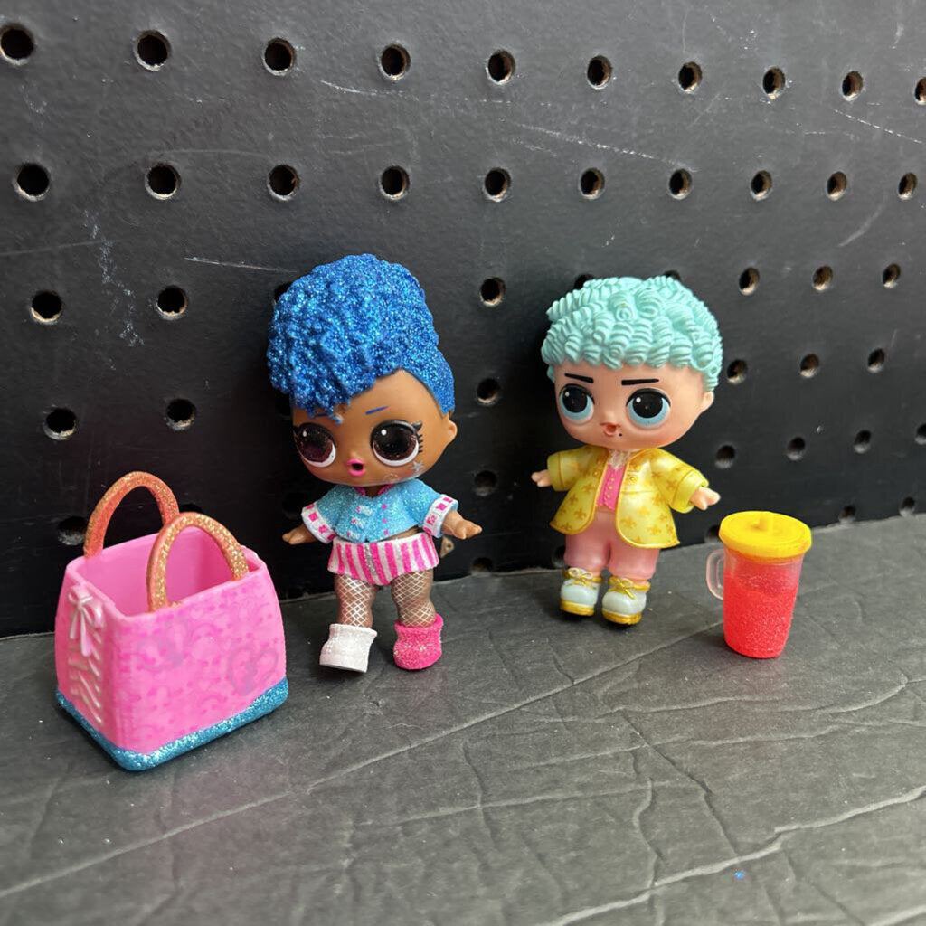 2pk Dolls w/Accessories