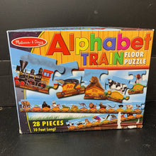 Load image into Gallery viewer, 28pc Alphabet Train Floor Puzzle
