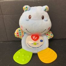 Load image into Gallery viewer, Lil&#39; Critters Huggable Hippo Musical Teether Battery Operated
