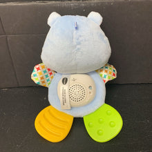 Load image into Gallery viewer, Lil&#39; Critters Huggable Hippo Musical Teether Battery Operated
