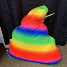 Load image into Gallery viewer, Unicorn Rainbow Emoji Poop Pillow Plush
