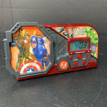 Load image into Gallery viewer, Avengers Assemble Night Glow Alarm Clock Battery Operated
