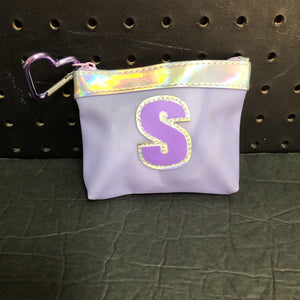 "S" Monogrammed Pouch Bag