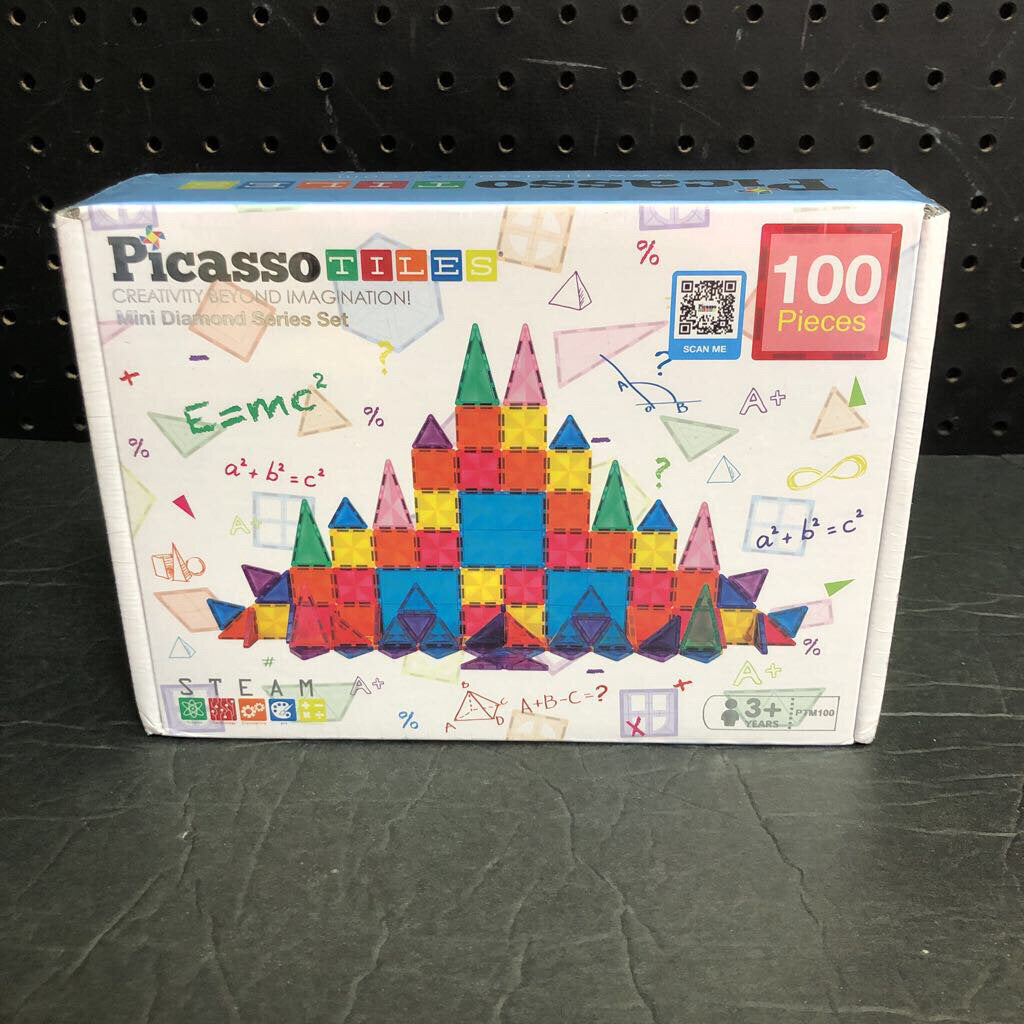 100pc 3-D Magnetic Building Tiles (NEW) (Picasso Tiles)