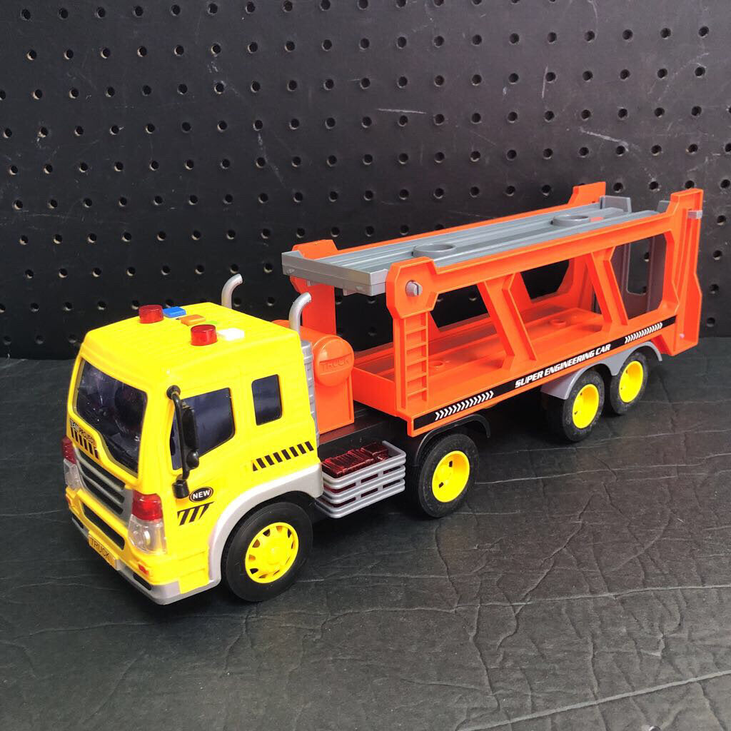 Friction Powered Car Hauler Truck Battery Operated
