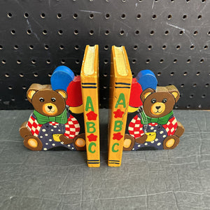 ABC Bear Bookends