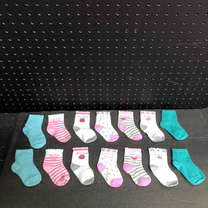 7pk Girls Socks (Moonbug)