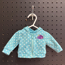 Load image into Gallery viewer, Polka Dot Zip Jacket for 18" Doll
