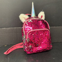 Load image into Gallery viewer, Reverse Sequin Unicorn Mini Backpack Bag
