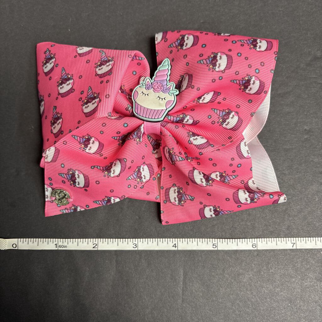 Unicorn Cupcake Hairbow Clip