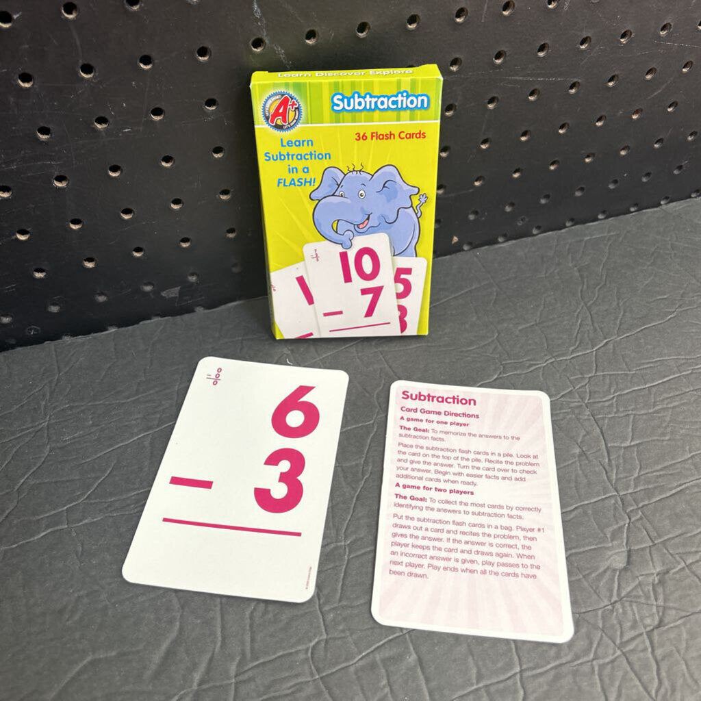 Subtraction Flash Cards (Creative Edge)