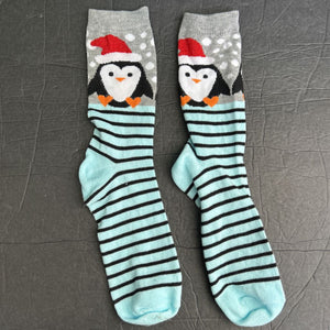 Girls Snowman Christmas Socks