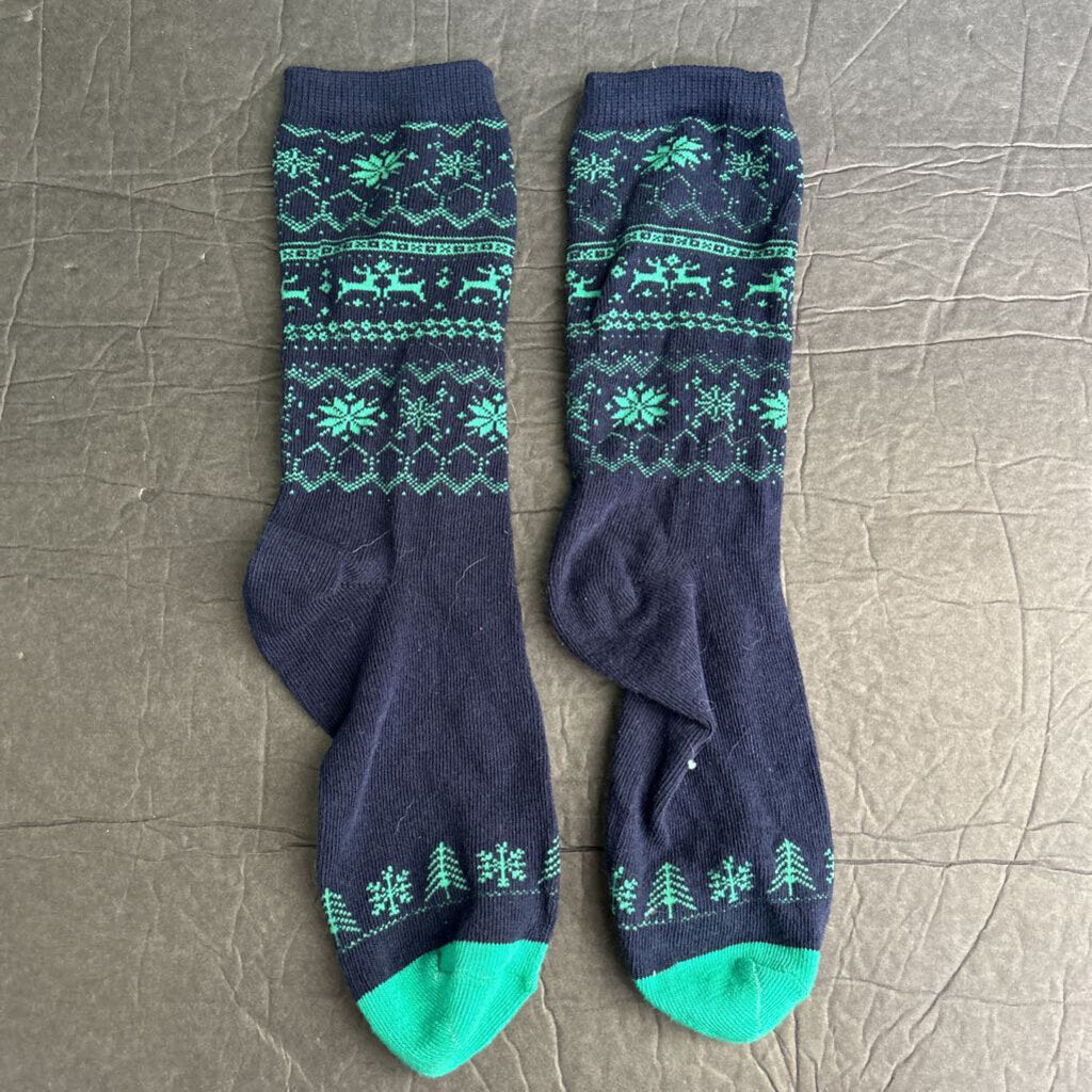 Girls Christmas Tree Socks