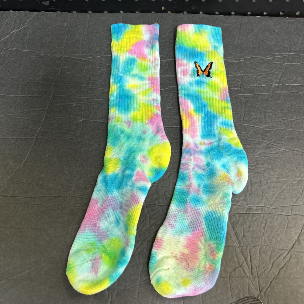Girls Tie Dye Butterfly Socks