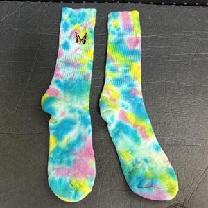 Girls Tie Dye Butterfly Socks