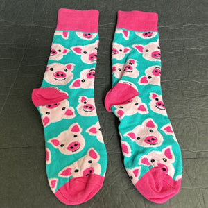 Girls Pig Preppy Socks