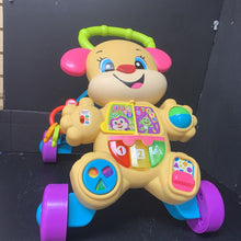 Load image into Gallery viewer, Laugh and Learn Smart Stages Girl Puppy Activity Push Walker

