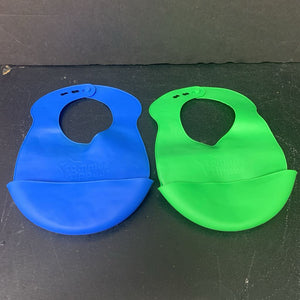 2pk Silicone Bibs