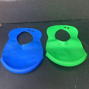 2pk Silicone Bibs