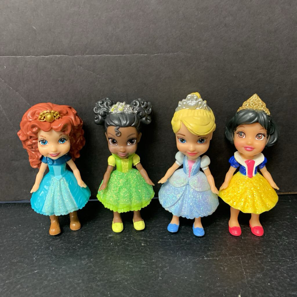 4pk Mini Princess Dolls