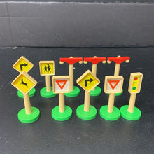 Load image into Gallery viewer, 10pk Train Track Signs
