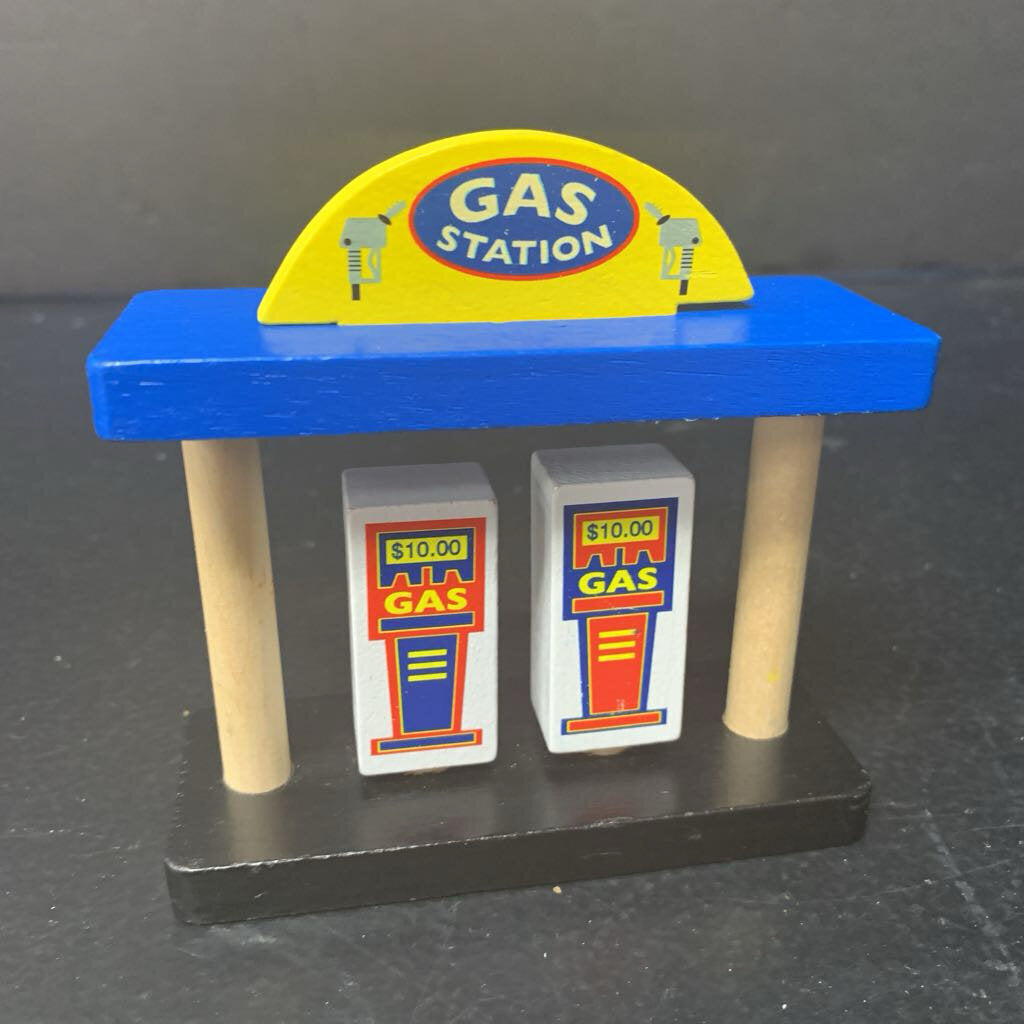 Wooden Train Gas Station