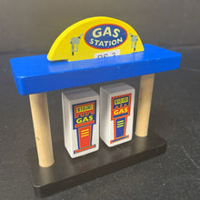 Load image into Gallery viewer, Wooden Train Gas Station
