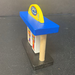 Wooden Train Gas Station