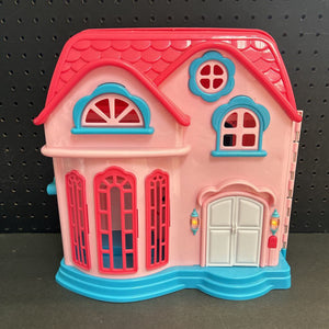 Doll House w/Figures & Accessories Battery Operated