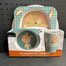 Load image into Gallery viewer, 3pc Bamboo Kids Tableware Set (NEW) (Smart Living)
