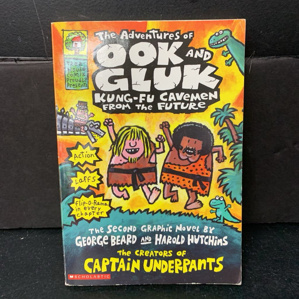 Kung-Fu Cavemen From the Future (Graphic Novel) (The Adventures of Ook and Gluk) (Dav Pilkey) -series paperback