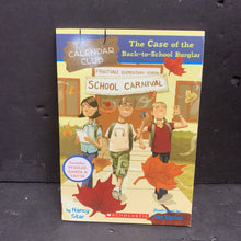 Load image into Gallery viewer, The Case of the Back-to-School Burglar (Calendar Club) (Nancy Star) -series paperback
