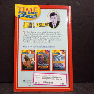 John F. Kennedy: The Making of a Leader (Time for Kids Biographies) (Notable Person) (Ritu Upadhyay) -education reader paperback