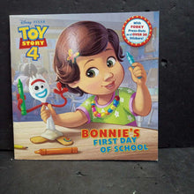 Load image into Gallery viewer, Bonnie's First Day of School (Judy Katschke) (Disney Toy Story 4) -character paperback
