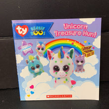 Load image into Gallery viewer, Unicorn Treasure Hunt (TY Beanie Boos) (Meredith Rusu) -character paperback
